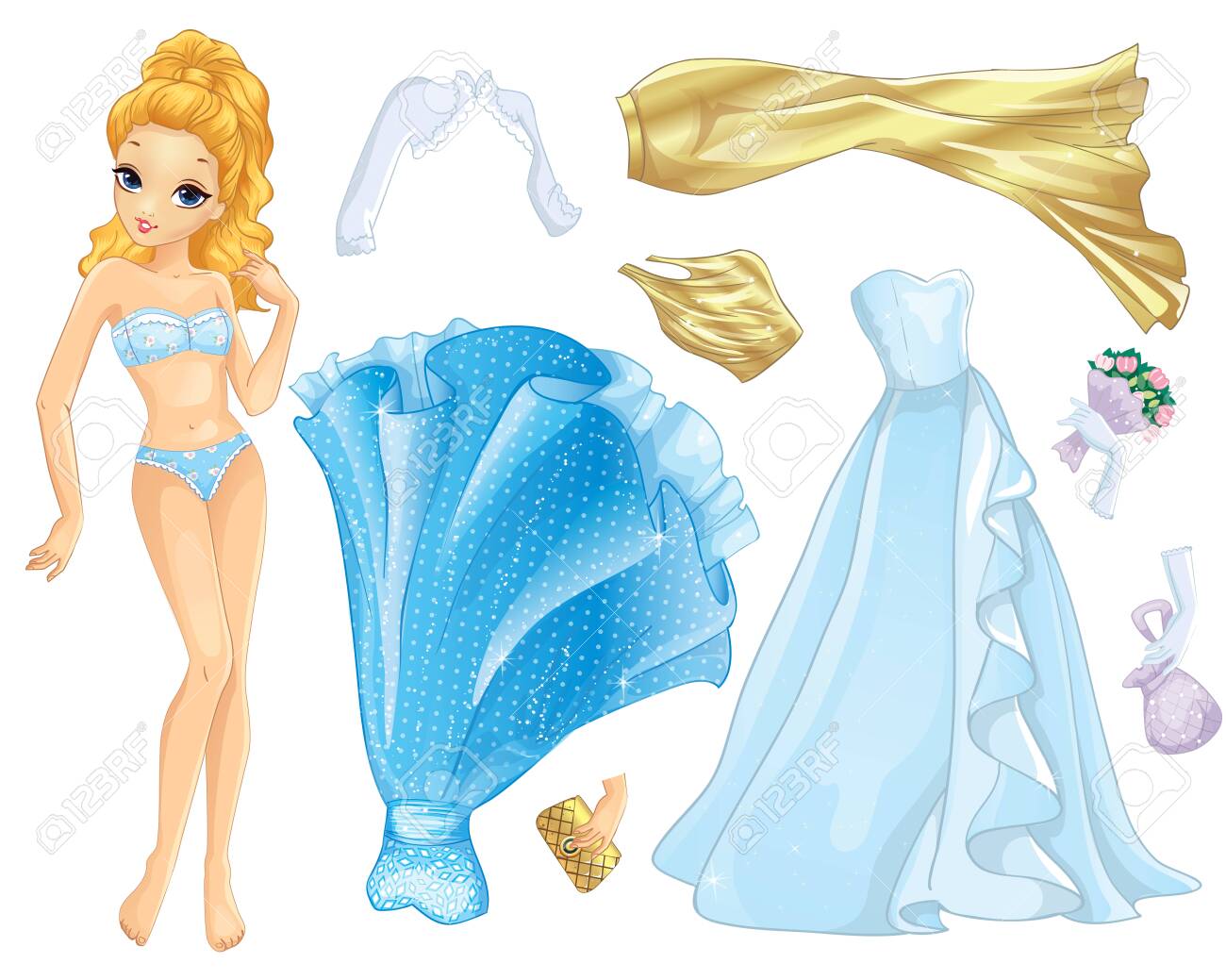 printable cinderella paper dolls