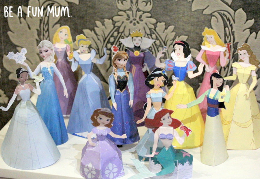 Disney Paper Doll Printables | Be A Fun Mum