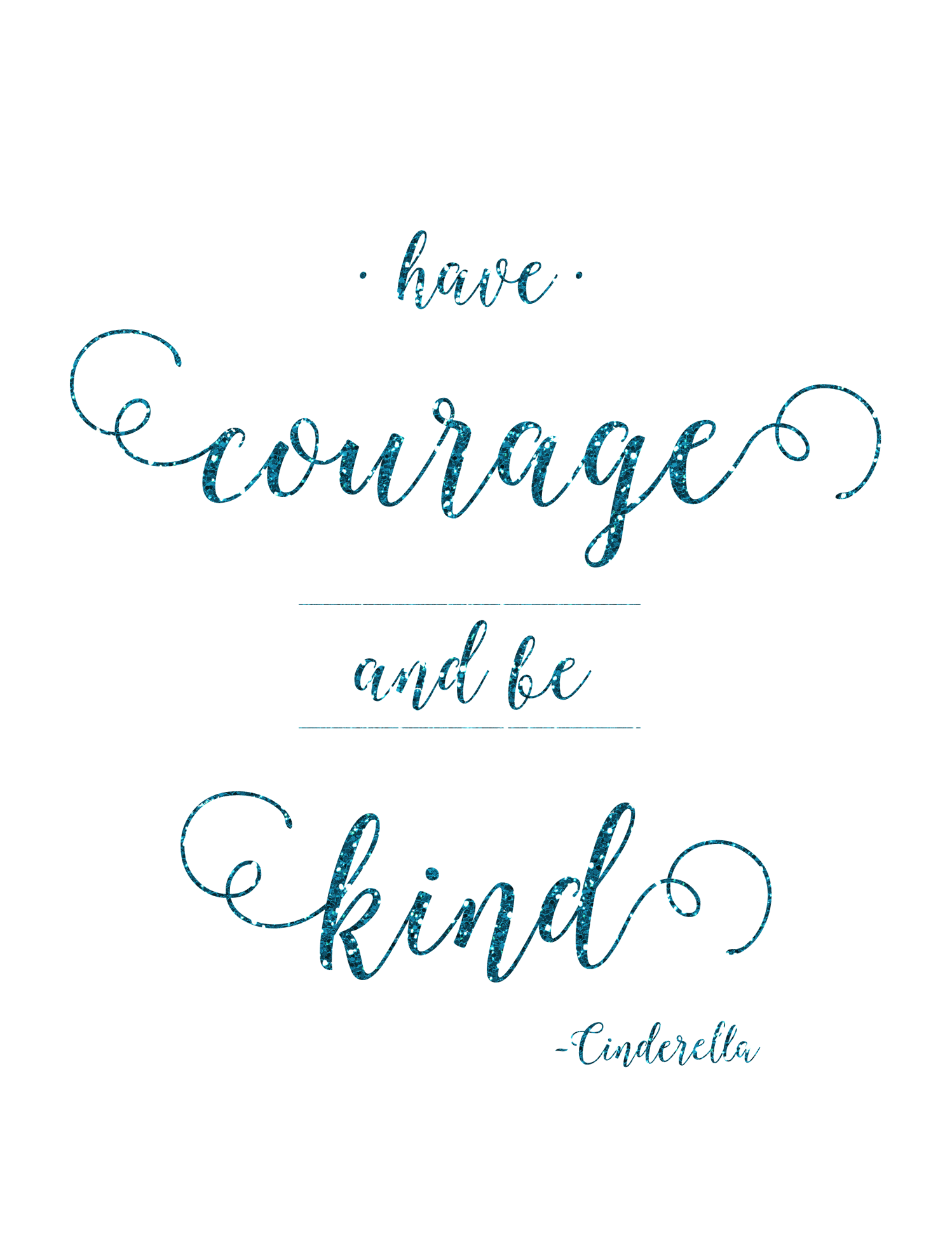 Fairy Tales Cinderella Quote Inspirational Wall Decor Art ...