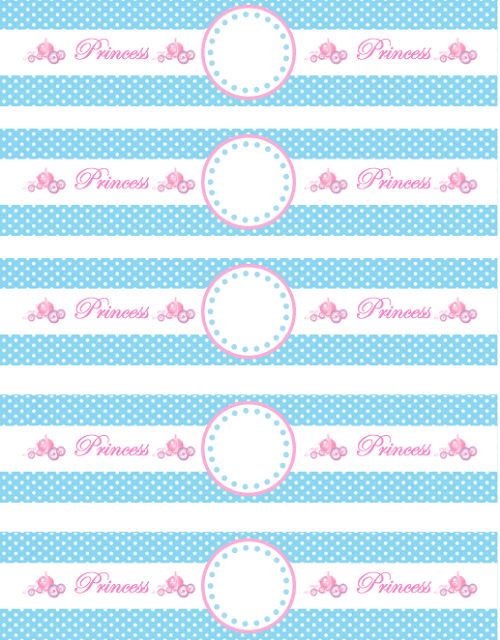 printable cinderella water bottle labels