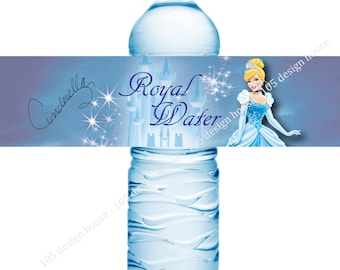 Cinderella Water Bottle Label Printable INSTANT DOWNLOAD ...
