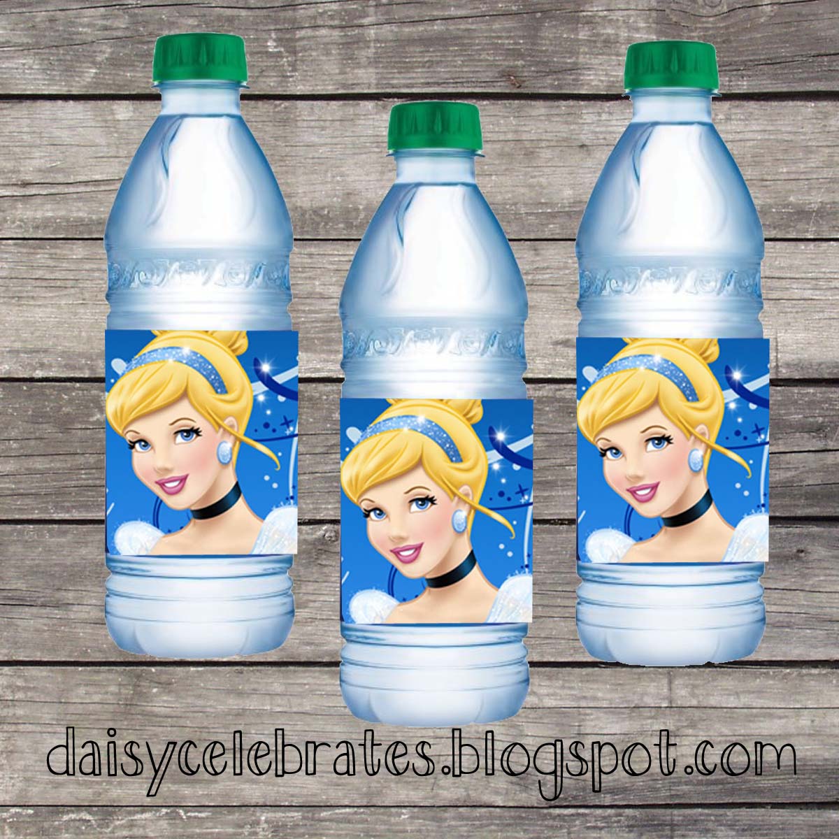 printable cinderella water bottle labels