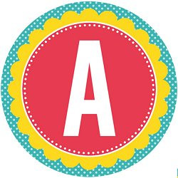Full Alphabet Circle Banner Printables Free Download - Birthday ...