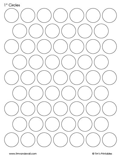 Circle Templates - Tims Printables