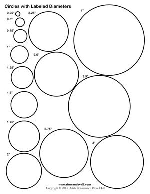 Circle Templates - Tims Printables