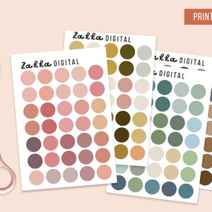 printable circle stickers