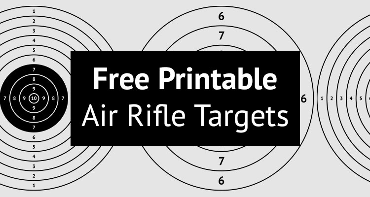 Free Printable Air Rifle Targets (A4, 17cm &  14cm) - The Airgun Centre