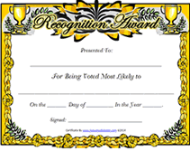 printable class reunion awards