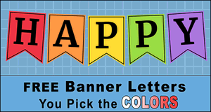 printable classic alphabet banner pennants