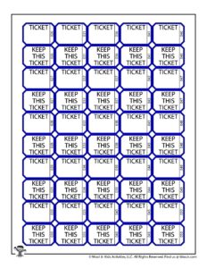 printable classroom raffle tickets