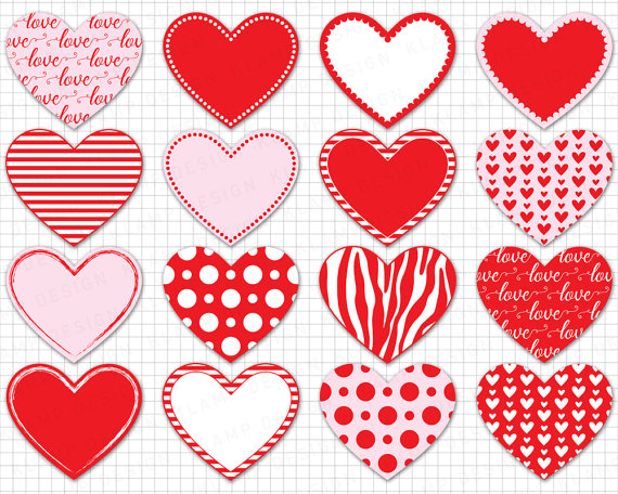 printable clip art hearts