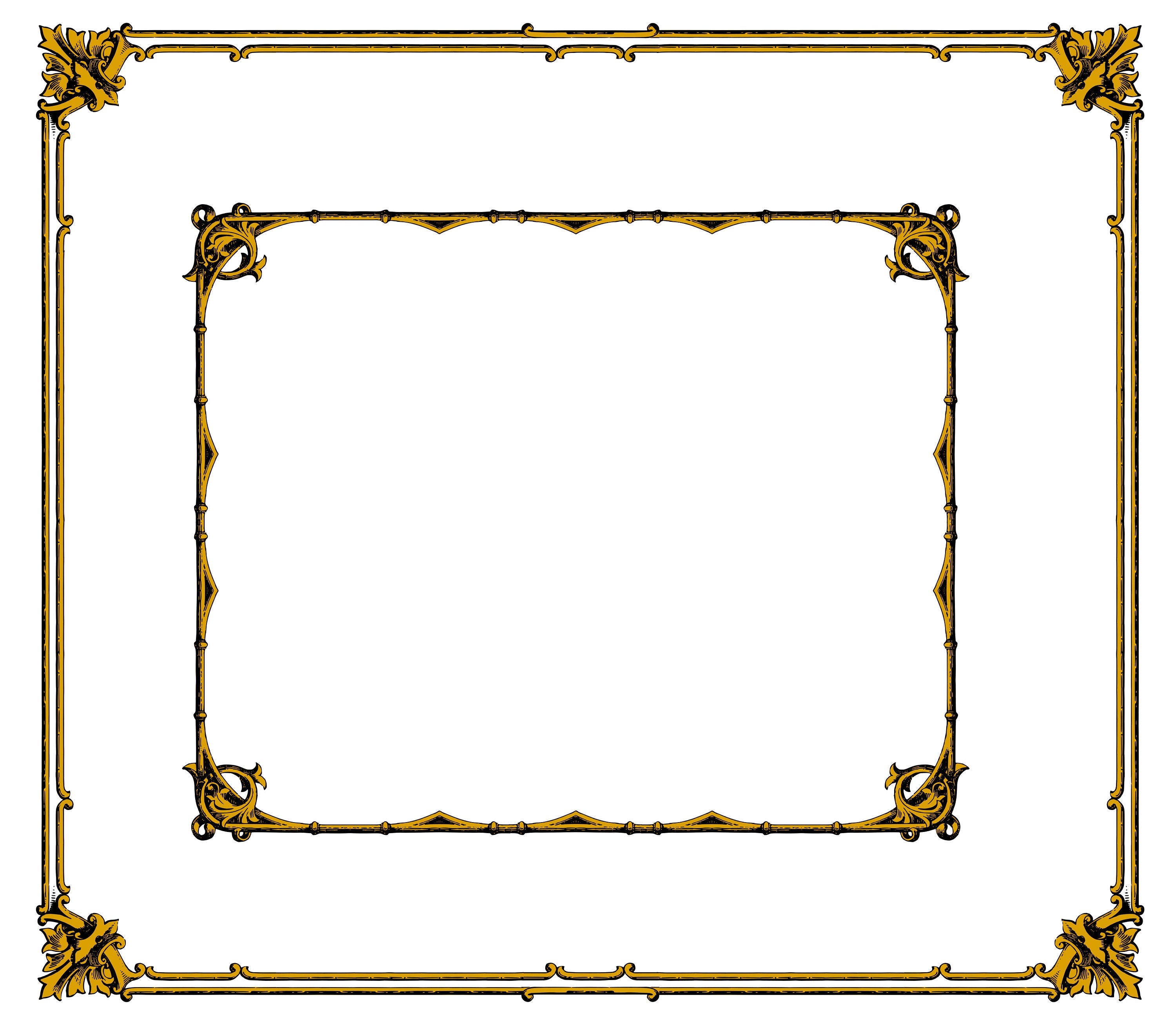 Art Deco Borders and vintage decorative corners bundle in SVG JPG ...
