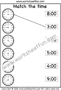 Time / FREE Printable Worksheets - Worksheetfun