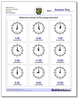 Free Printable Telling Time Worksheets - kiddoworksheets