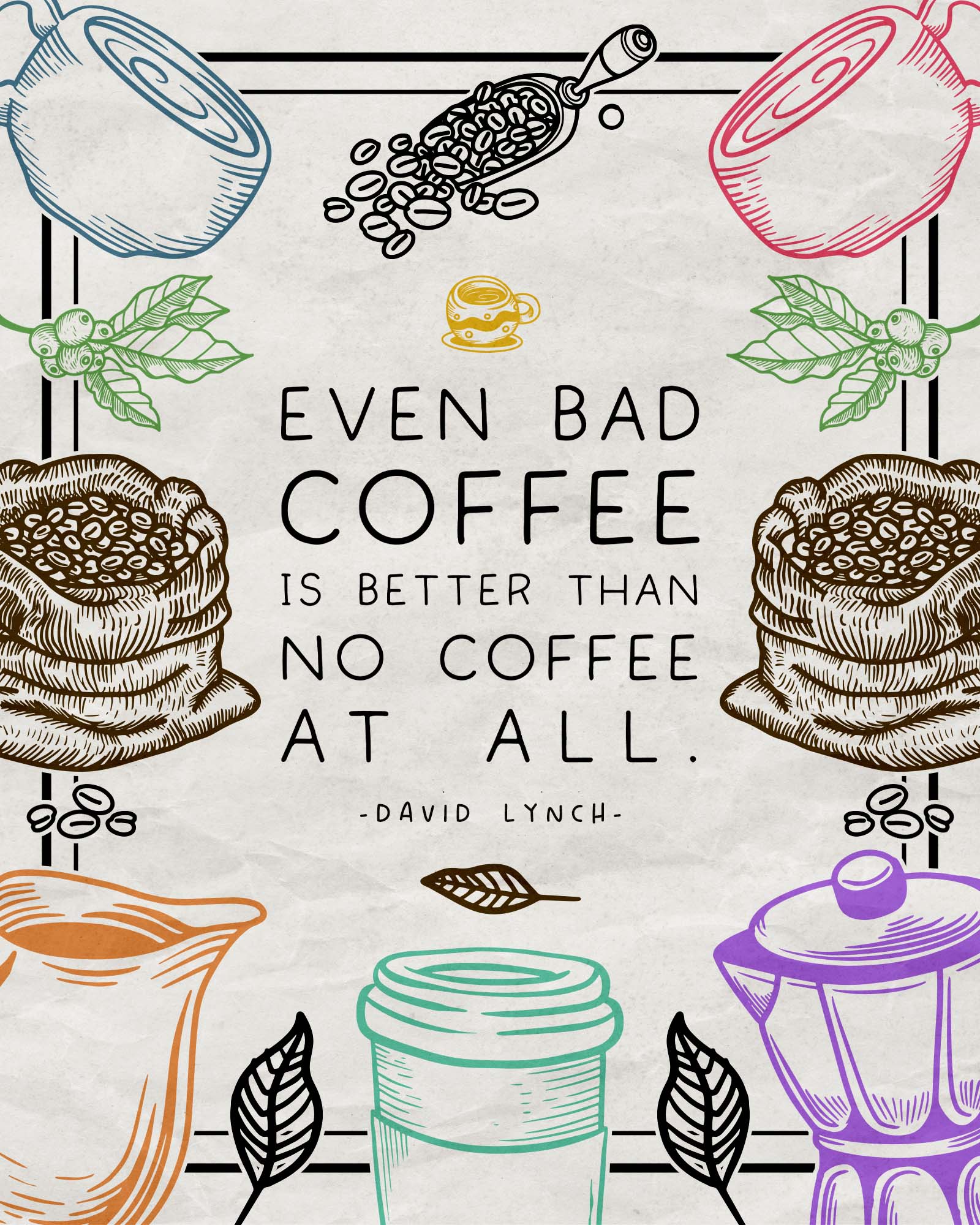 printable coffee wall art