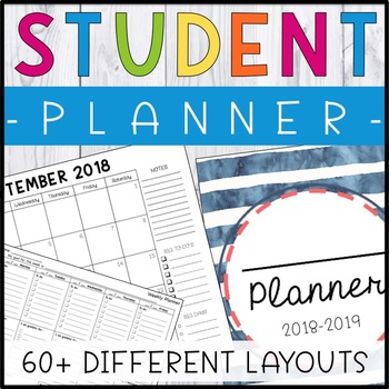 printable college student planner 2018