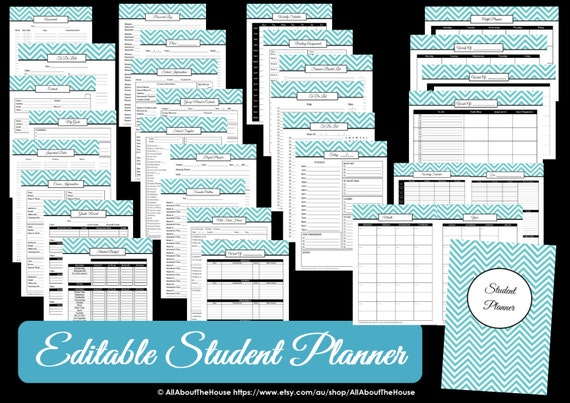 printable college student planner 2018