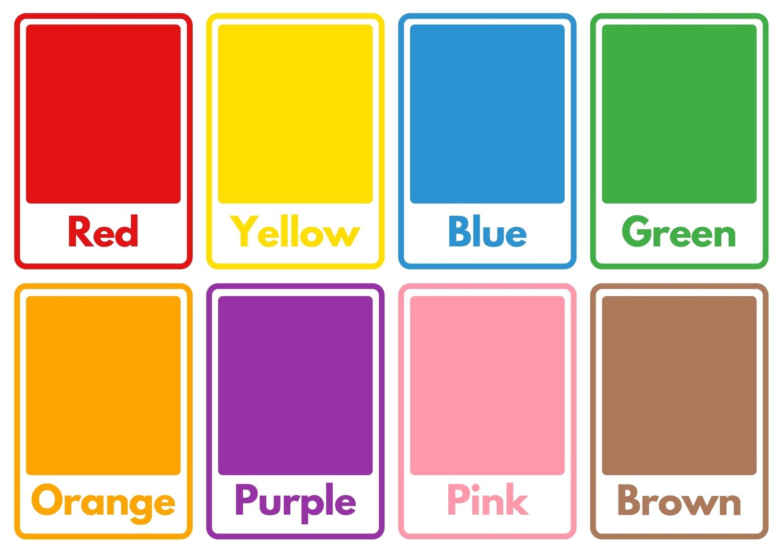 printable color in cards