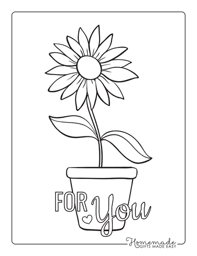 printable colored flowers pictures