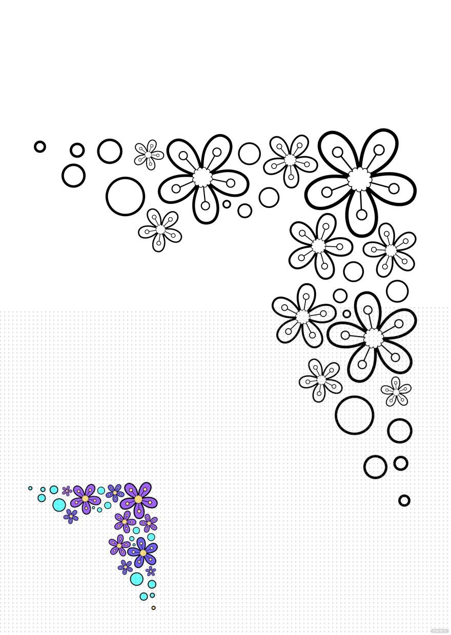 FREE Border Coloring Page Templates &  Examples - Edit Online ...