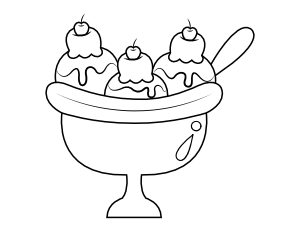 printable coloring food pages