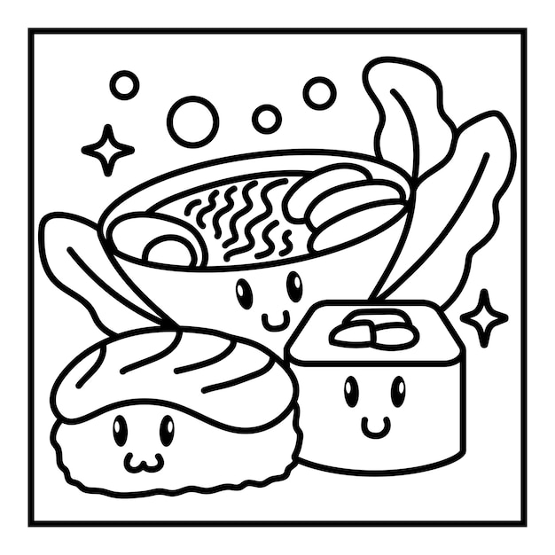 Kawaii Food Coloring Images - Free Download on Freepik