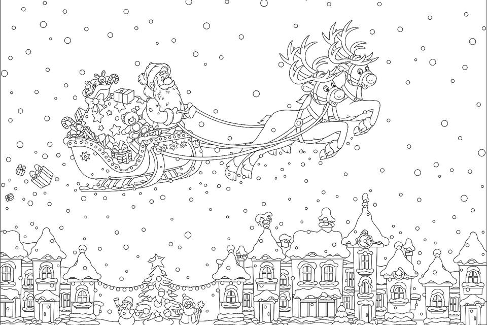 Christmas Coloring Pages for Kids: Fun &  Free Printable Holiday ...