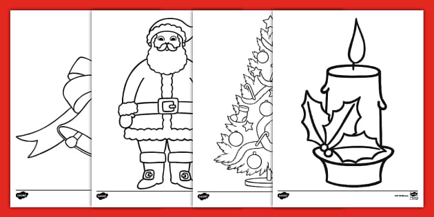 FREE! - Christmas Coloring Sheets Printable Resource | Twinkl USA