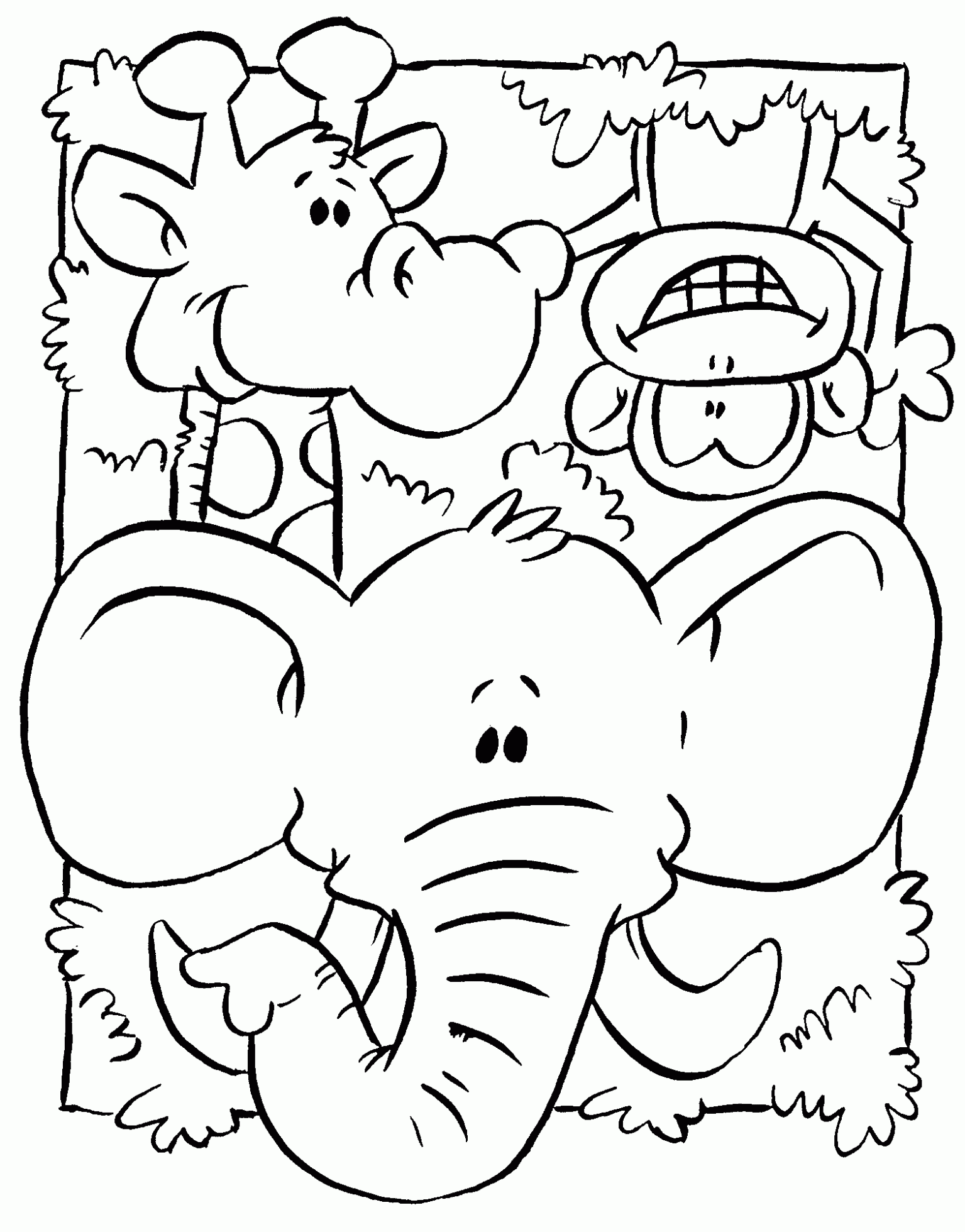 Wild / Jungle Animals #21216 (Animals) – Free Printable Coloring Pages