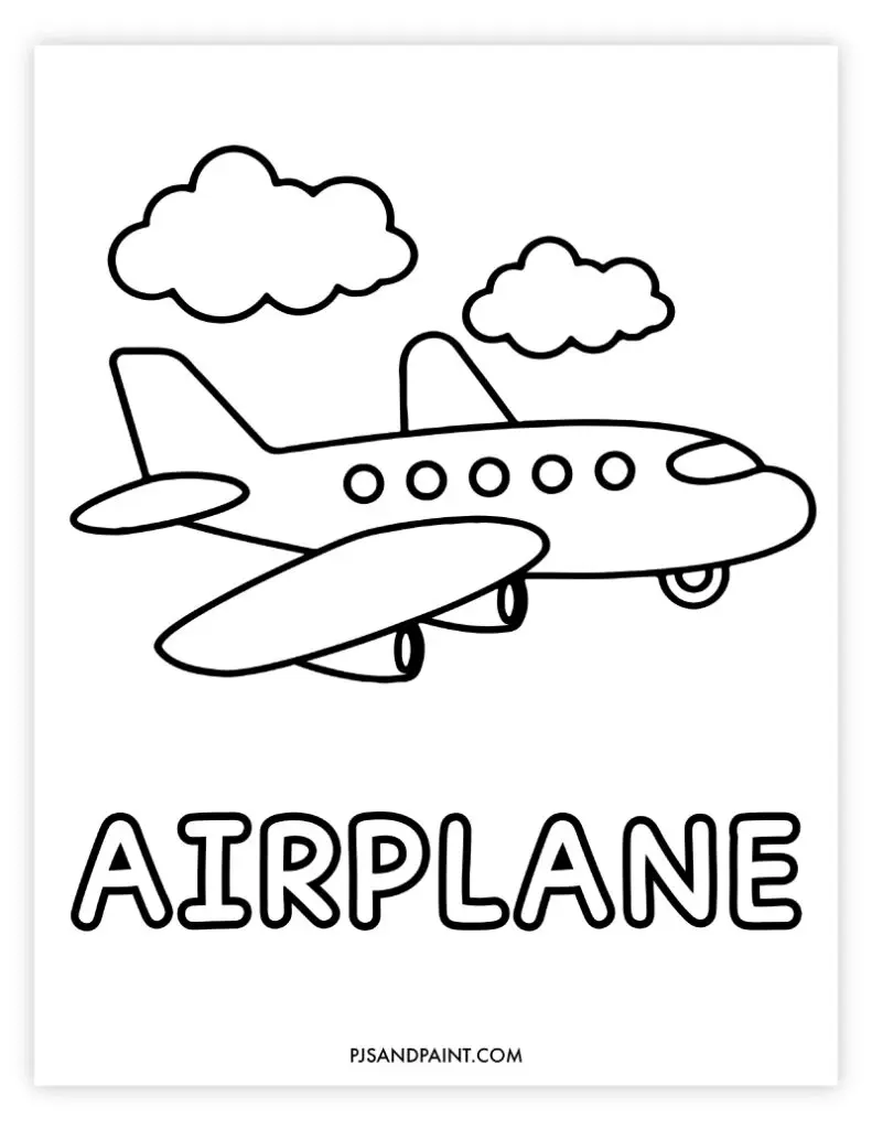 5 Free Printable Vehicle Coloring Pages for Kids - Pjs and Paint