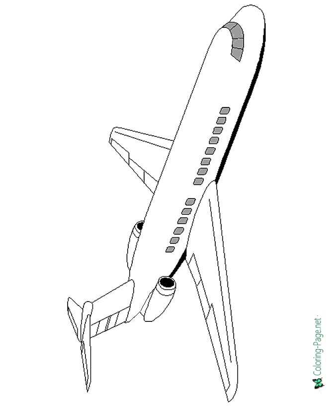 printable coloring pages airplane