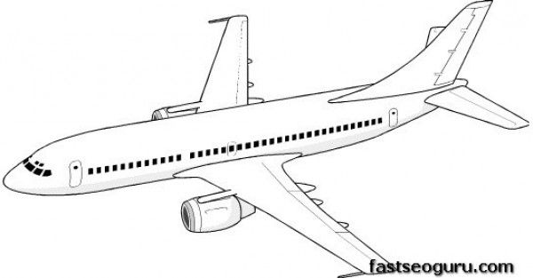 printable coloring pages airplane