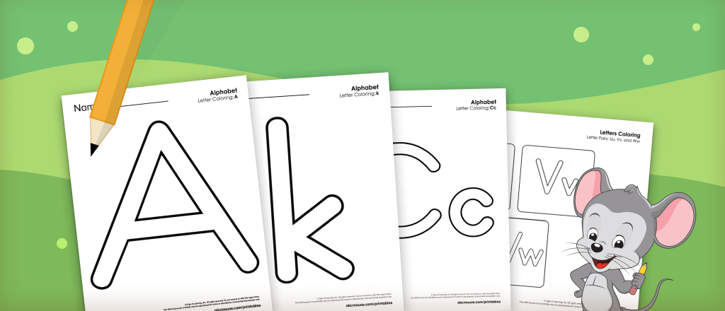 printable coloring pages alphabet letters