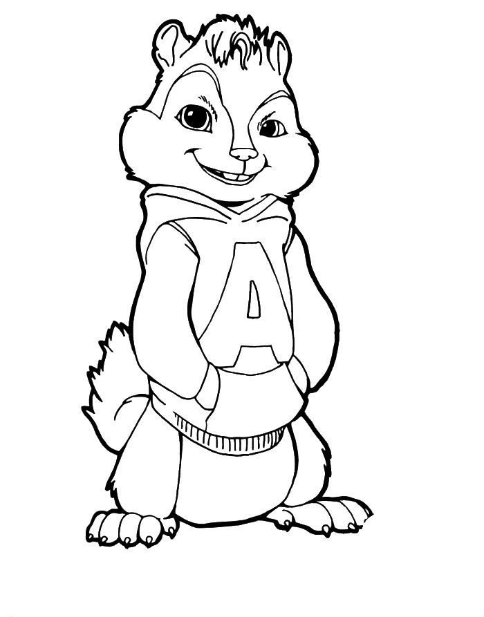 Alvin and the Chipmunks Coloring Pages - Best Coloring Pages For Kids