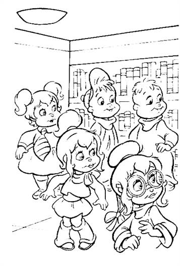 Kids-n-fun.com | 26 coloring pages of Alvin and the Chipmunks
