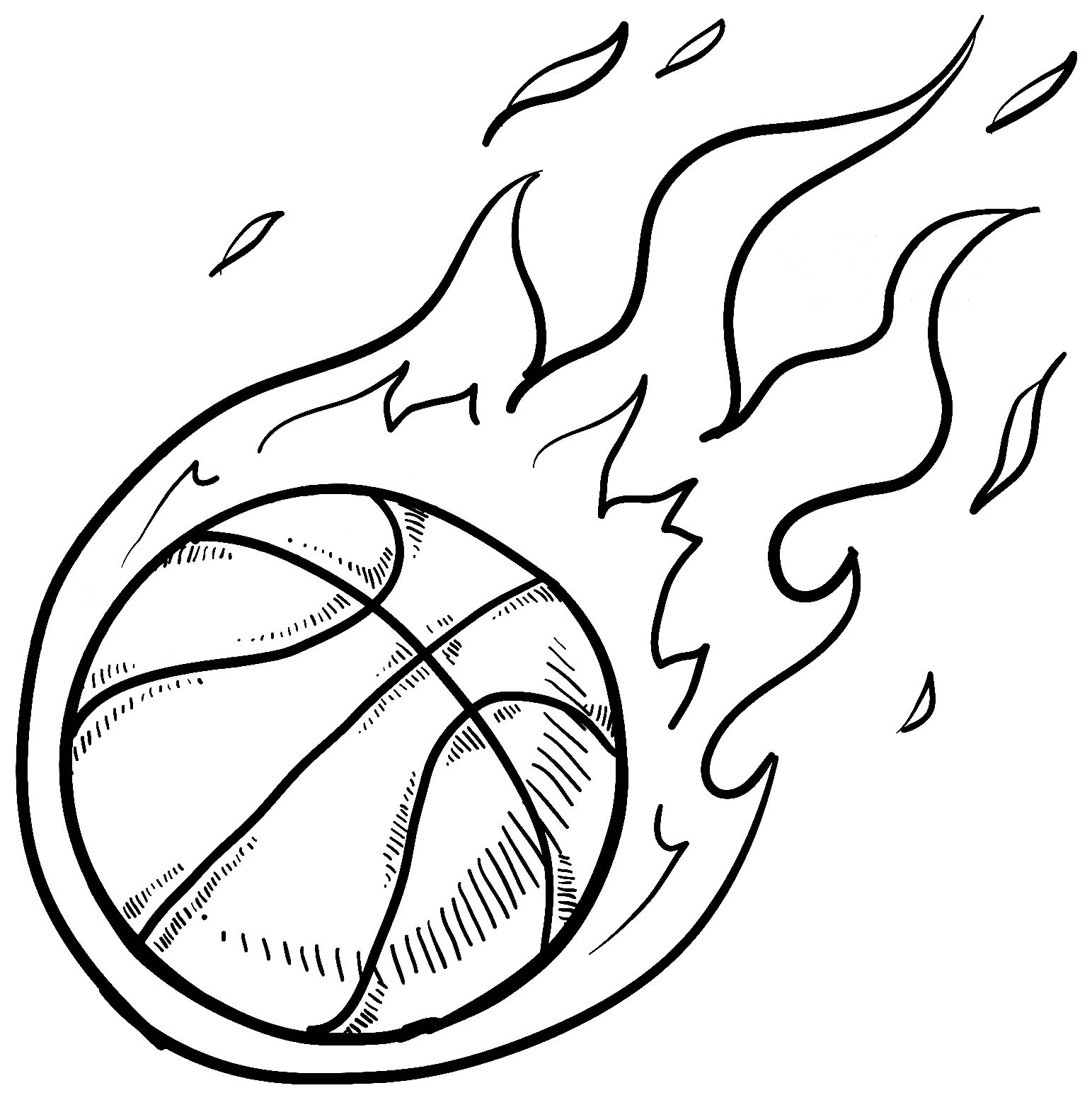 Basketball coloring pages for kids - Basketball Coloring Pages for ...