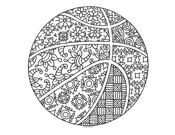 Basketball coloring pages | TPT
