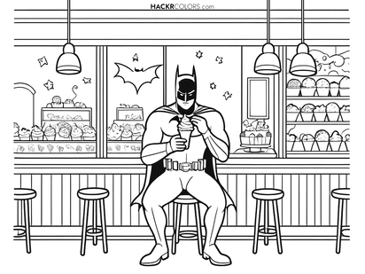 printable coloring pages batman
