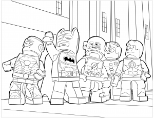 Lego Batman Coloring pages for kids