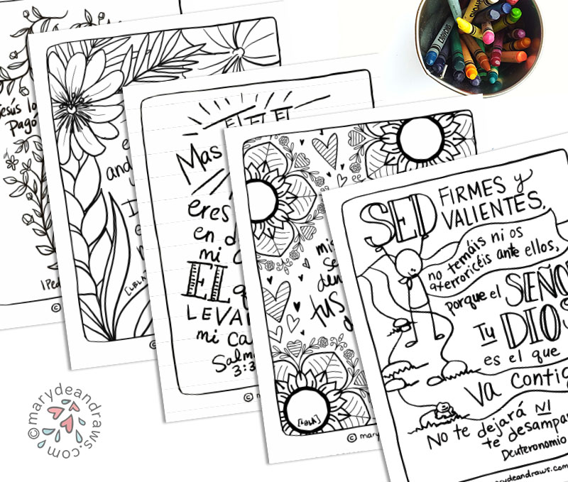 Printable Bible Verse Coloring Pages: BLOG COLLECTION SPANISH, 23 ...