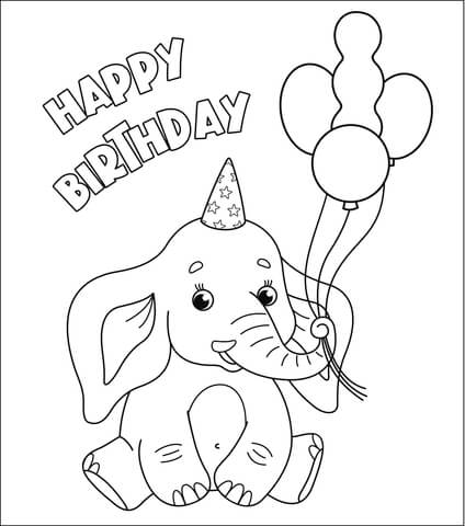 11 Birthday Coloring Pages for Toddlers - Tinybeans