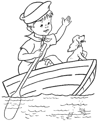 printable coloring pages boats
