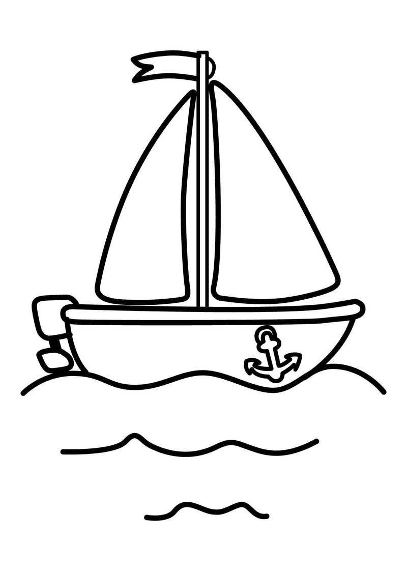 printable coloring pages boats