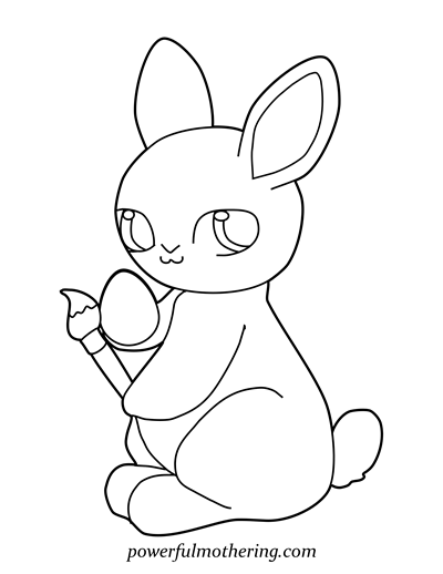 printable coloring pages bunny