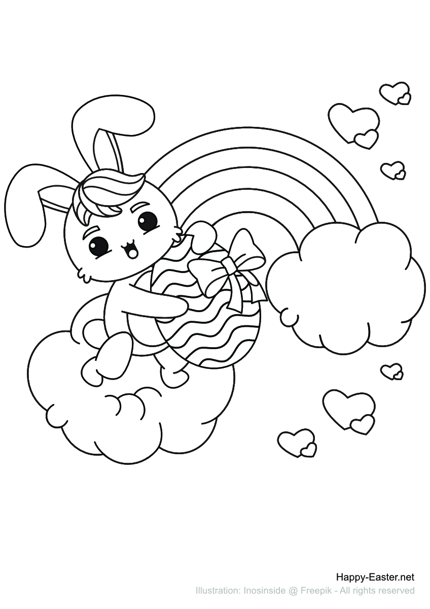 printable coloring pages bunny