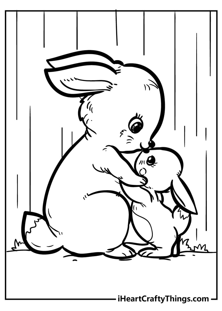 printable coloring pages bunny