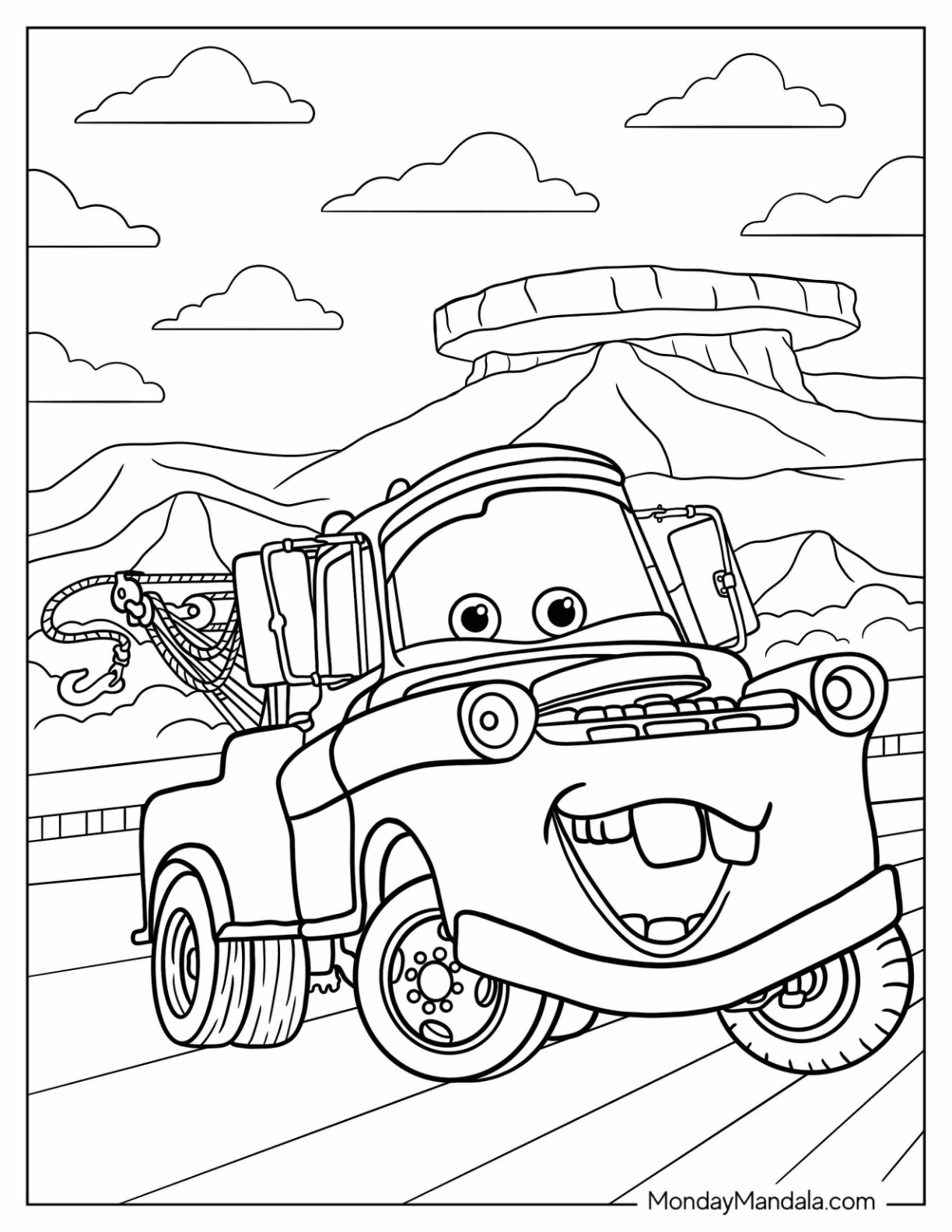 Free Cars Coloring Pages Printable