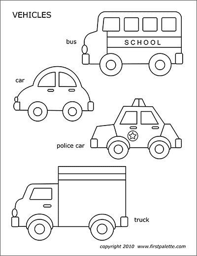 Cars and Vehicles | Free Printable Templates &  Coloring Pages ...