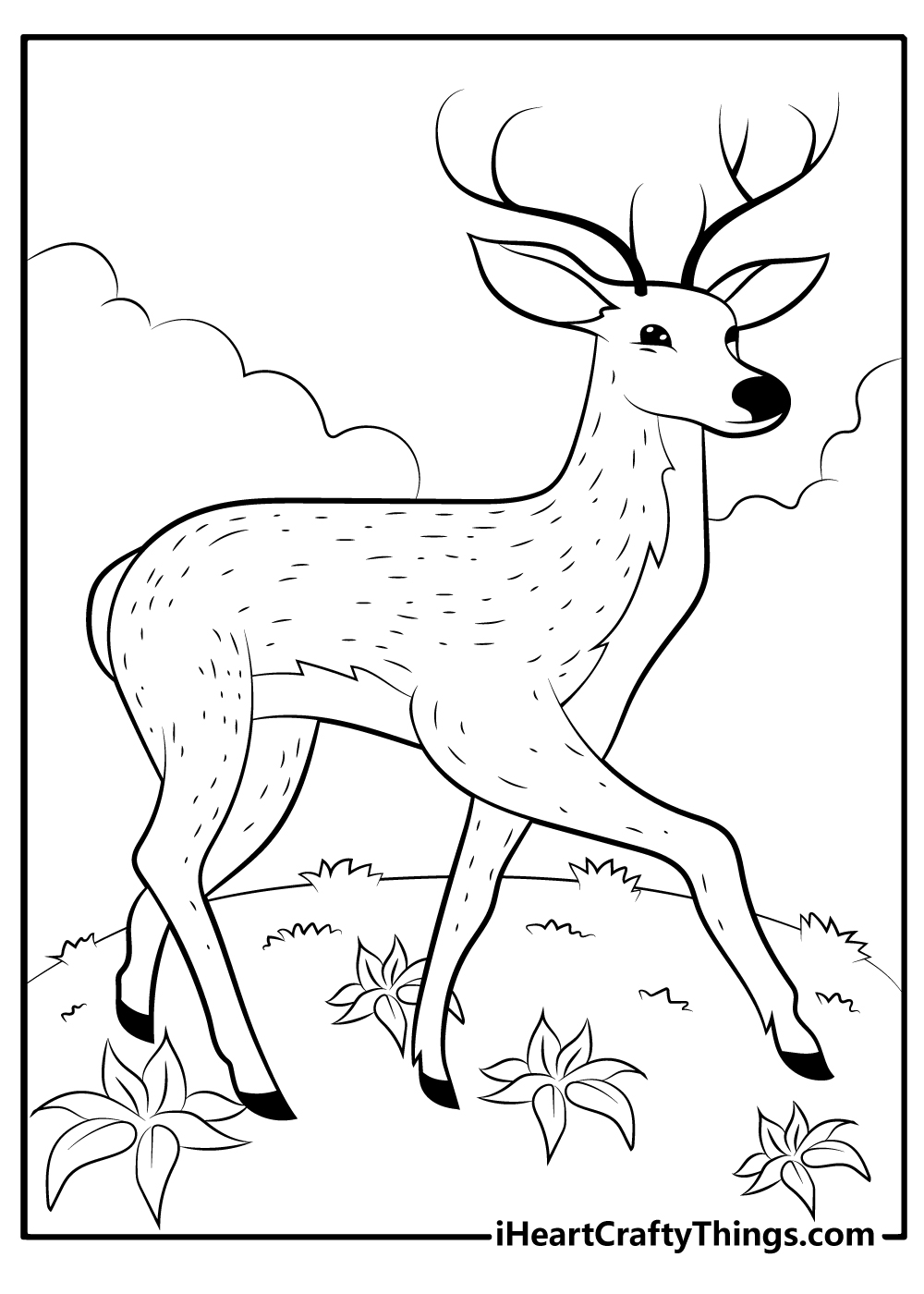 Deer Coloring Pages (100% Free Printables)