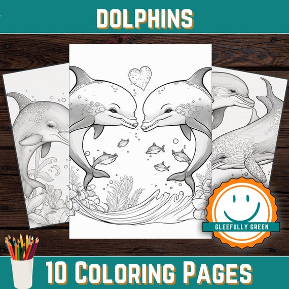 printable coloring pages dolphins